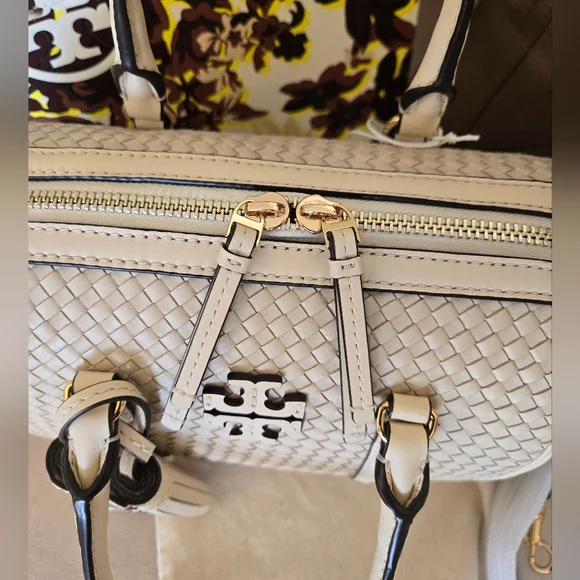 💫Tory Burch: Thea Woven  Satchel Crossbody Bag - Picture 3 of 13